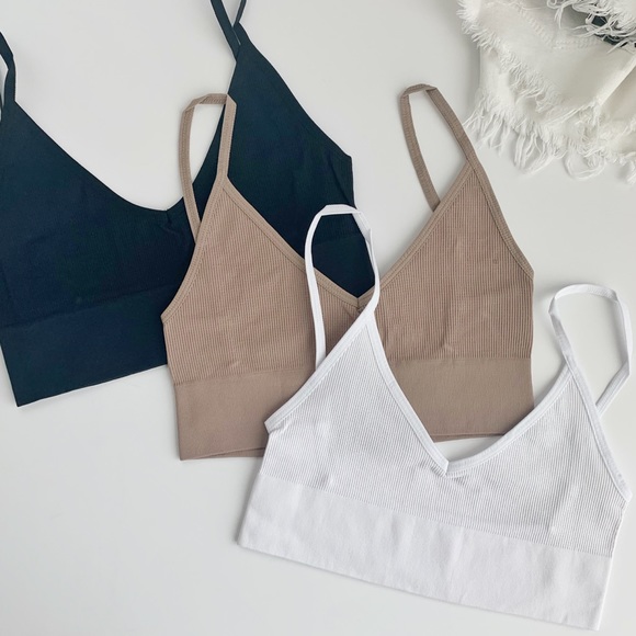 SEXY LOW BACK BRALETTE - WHITE - Picture 5 of 6